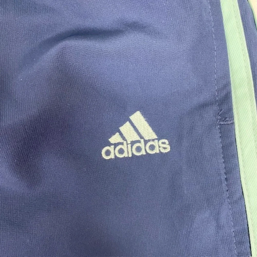 Adidas Men's Track Pants Athletic Training 3 Stripe Ankle Zip Navy Blue XL/TG‎